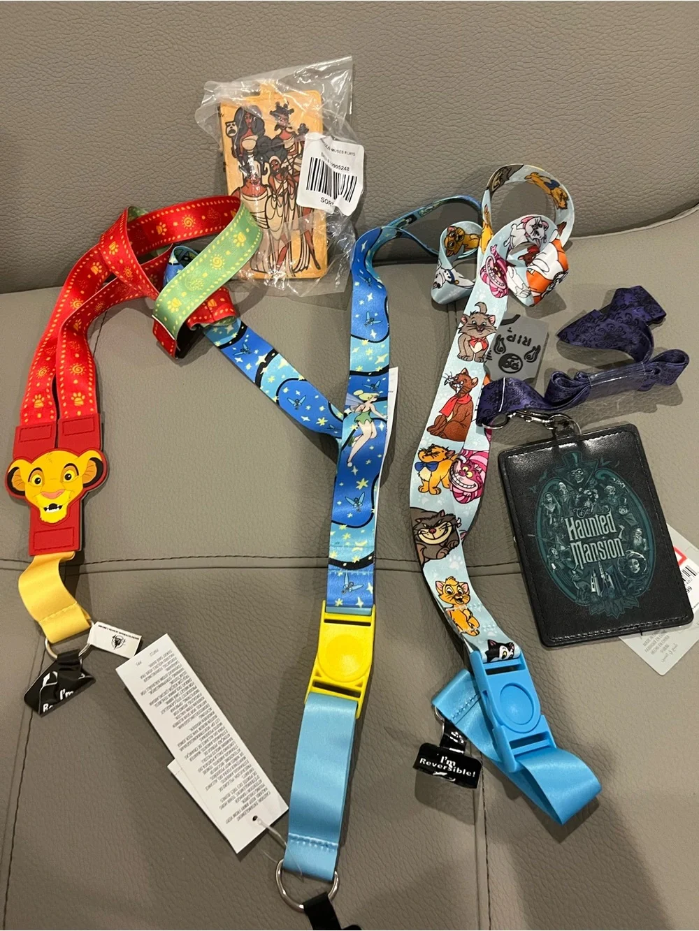 Disney Lanyard Set - Blue & Red Character Lanyards
